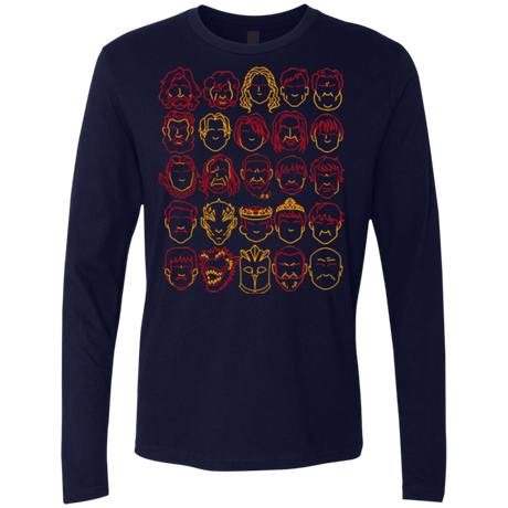 T-Shirts Midnight Navy / Small Game of Thrones Minimalism Men's Premium Long Sleeve