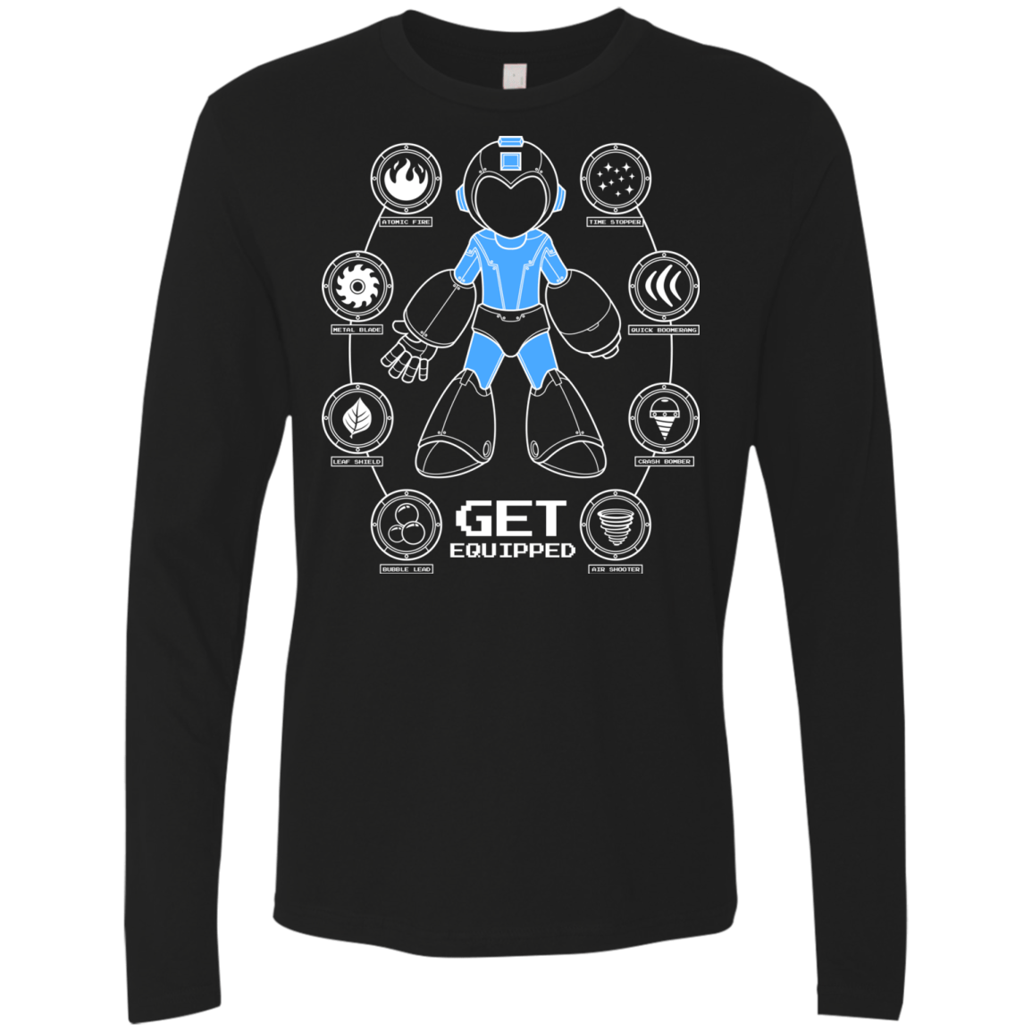 T-Shirts Black / Small Get Equipped Men's Premium Long Sleeve