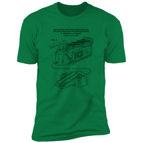 T-Shirts Kelly Green / S Ghost Trap Patent Men's Premium T-Shirt