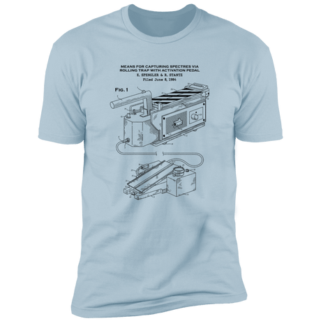 T-Shirts Light Blue / S Ghost Trap Patent Men's Premium T-Shirt