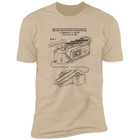 T-Shirts Sand / S Ghost Trap Patent Men's Premium T-Shirt