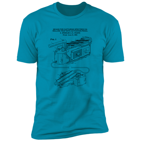 T-Shirts Turquoise / S Ghost Trap Patent Men's Premium T-Shirt