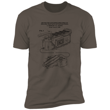 T-Shirts Warm Grey / S Ghost Trap Patent Men's Premium T-Shirt