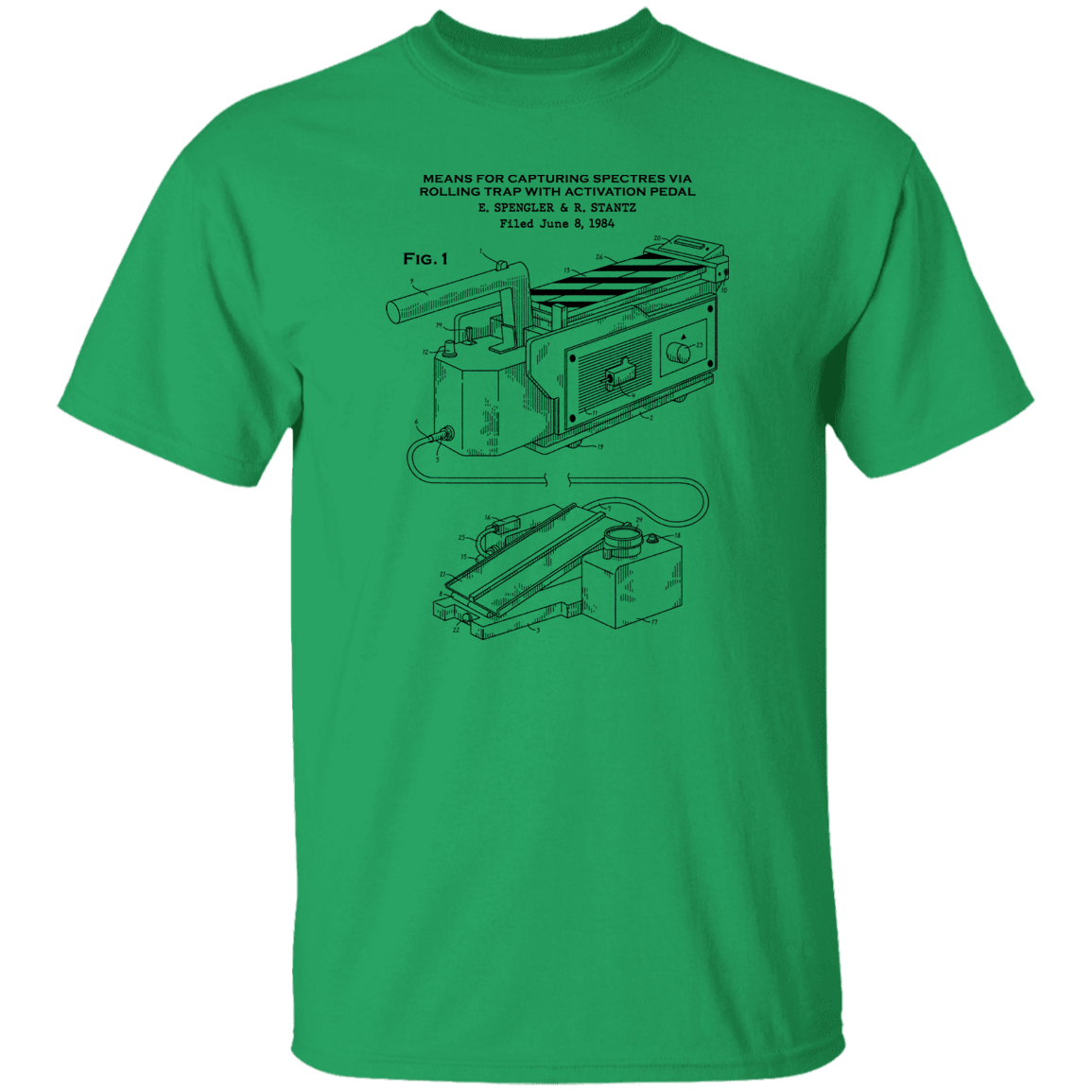 T-Shirts Irish Green / S Ghost Trap Patent T-Shirt