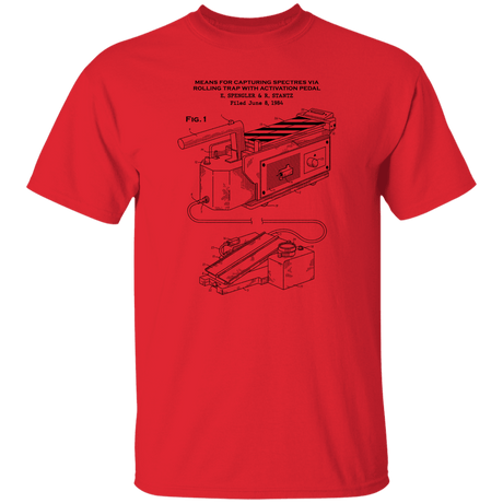 T-Shirts Red / S Ghost Trap Patent T-Shirt