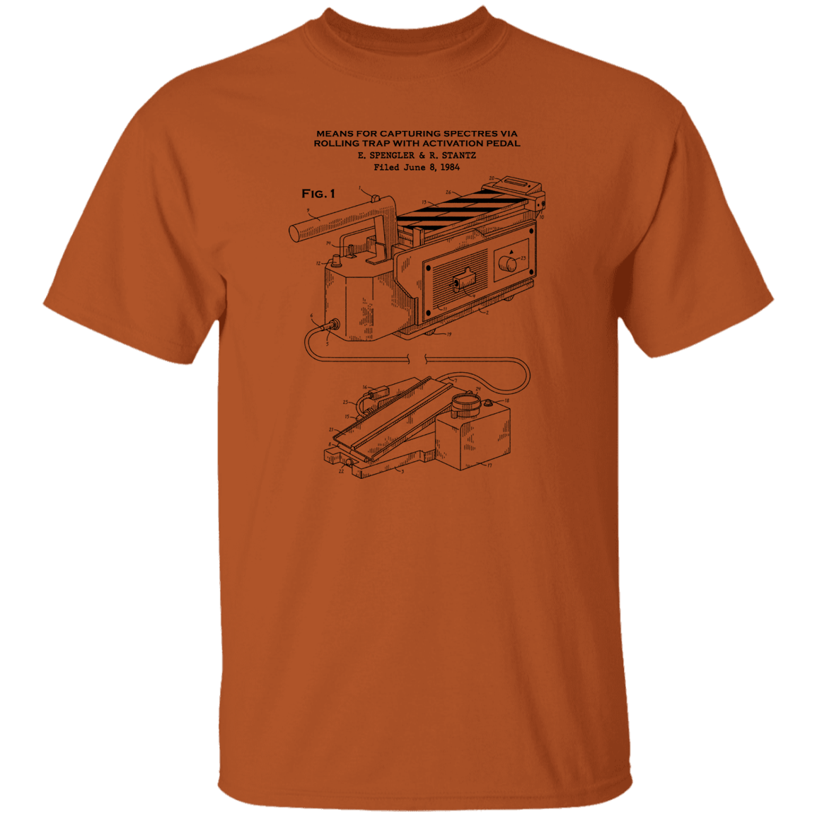 T-Shirts Texas Orange / S Ghost Trap Patent T-Shirt