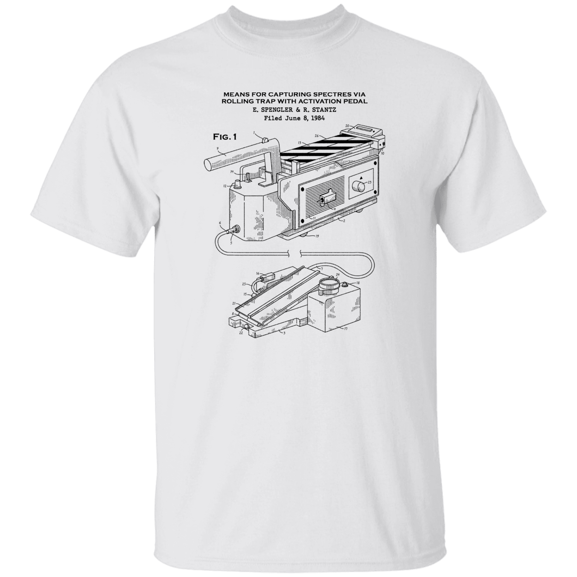 T-Shirts White / S Ghost Trap Patent T-Shirt