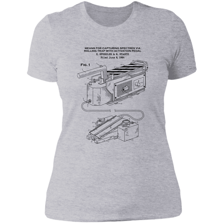 T-Shirts Heather Grey / S Ghost Trap Patent Women's Premium T-Shirt