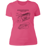 T-Shirts Hot Pink / S Ghost Trap Patent Women's Premium T-Shirt