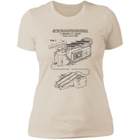 T-Shirts Ivory/ / S Ghost Trap Patent Women's Premium T-Shirt