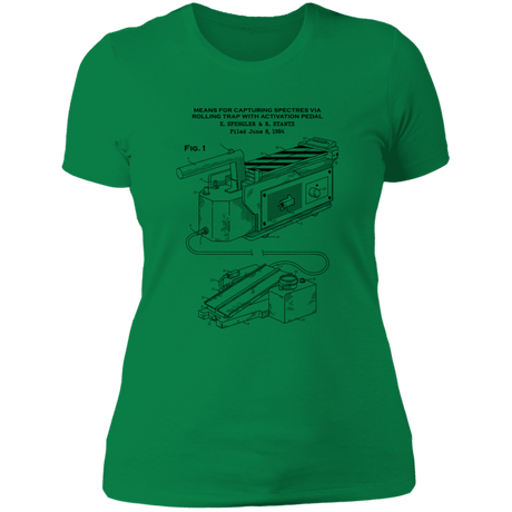 T-Shirts Kelly Green / S Ghost Trap Patent Women's Premium T-Shirt