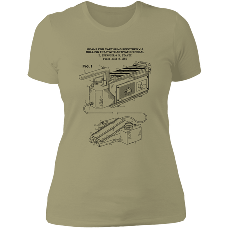 T-Shirts Light Olive / S Ghost Trap Patent Women's Premium T-Shirt