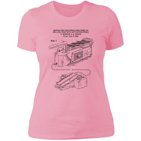 T-Shirts Light Pink / S Ghost Trap Patent Women's Premium T-Shirt