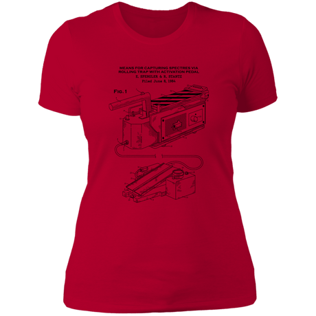 T-Shirts Red / S Ghost Trap Patent Women's Premium T-Shirt