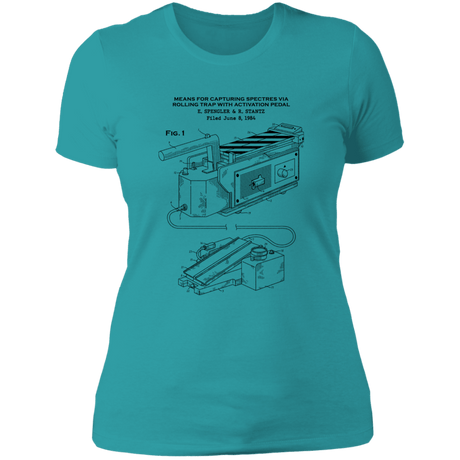 T-Shirts Tahiti Blue / S Ghost Trap Patent Women's Premium T-Shirt