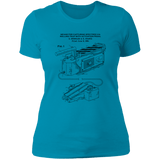 T-Shirts Turquoise / S Ghost Trap Patent Women's Premium T-Shirt