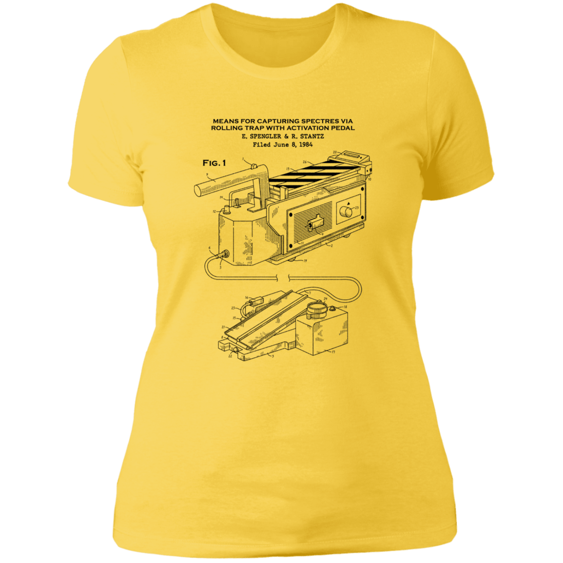T-Shirts Vibrant Yellow / S Ghost Trap Patent Women's Premium T-Shirt