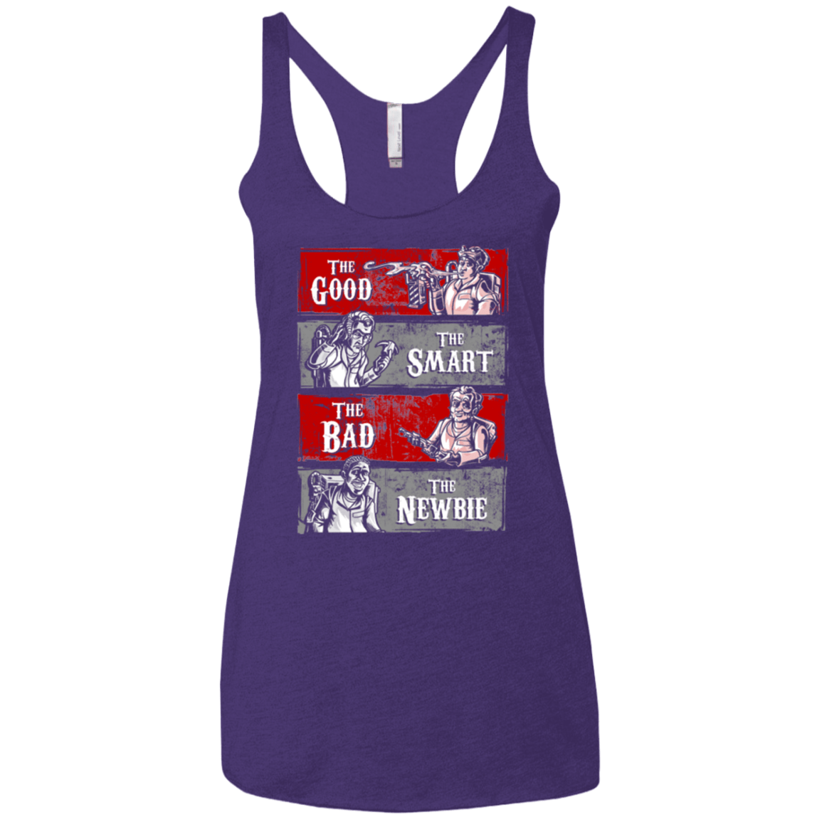 T-Shirts Purple / X-Small Ghost Wranglers Women's Triblend Racerback Tank