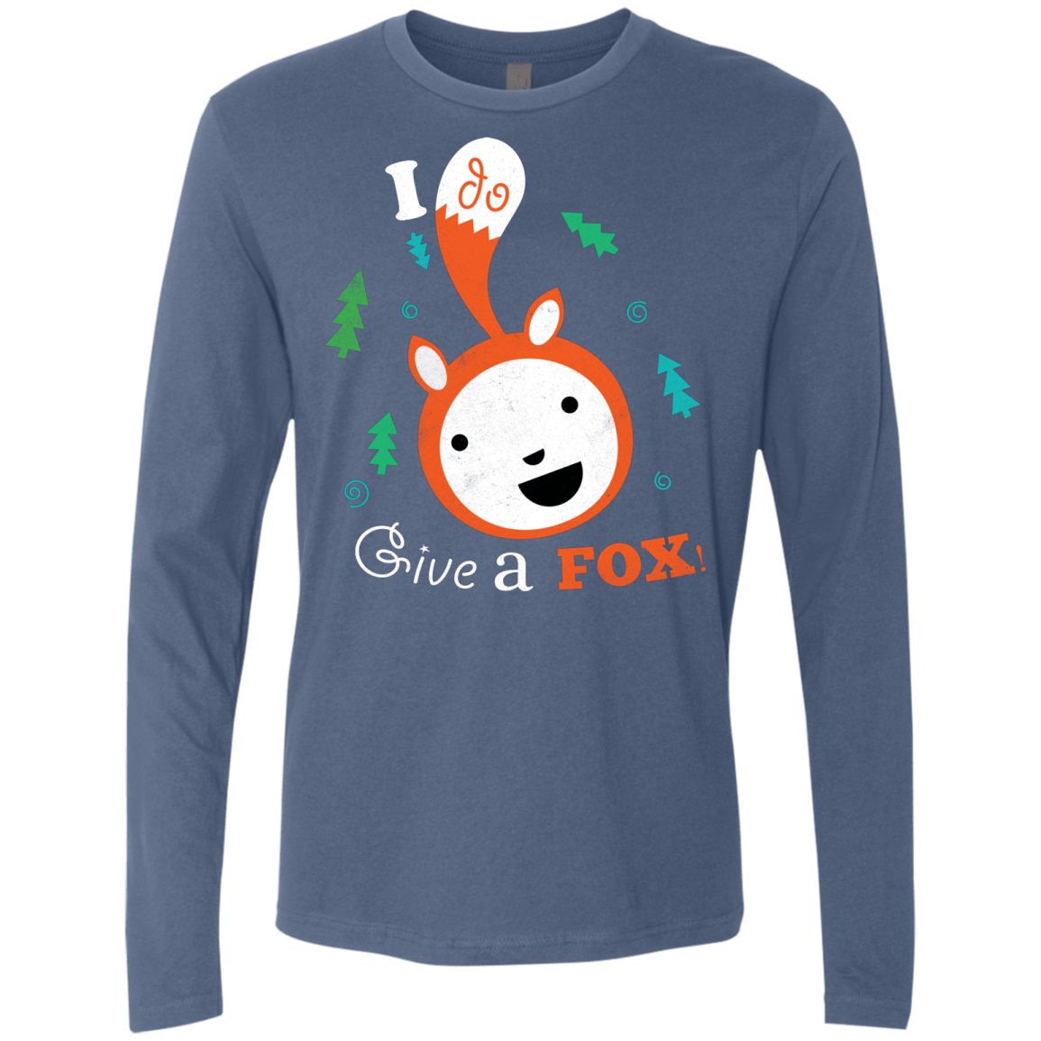 T-Shirts Indigo / S Giving a Fox Men's Premium Long Sleeve