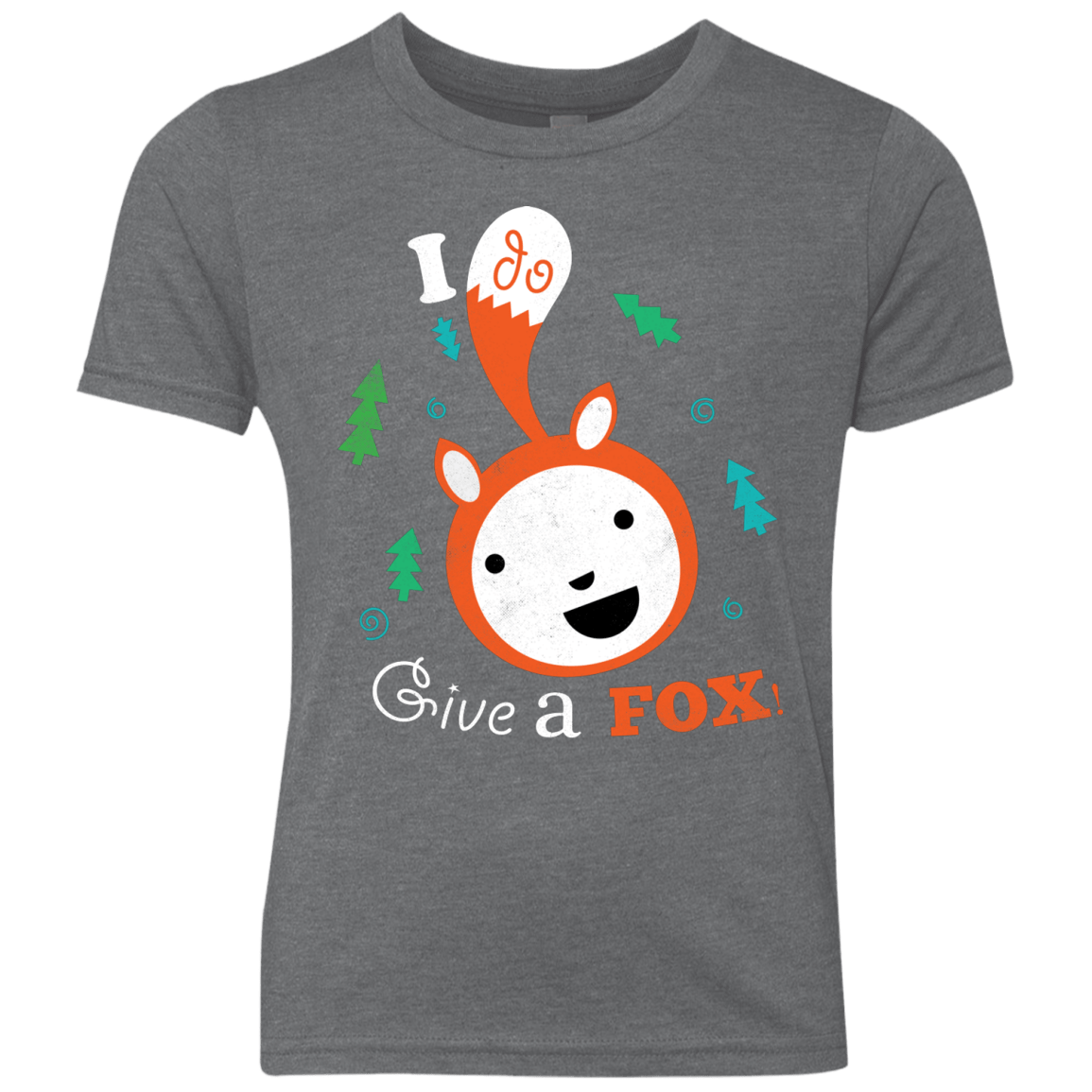 T-Shirts Premium Heather / YXS Giving a Fox Youth Triblend T-Shirt