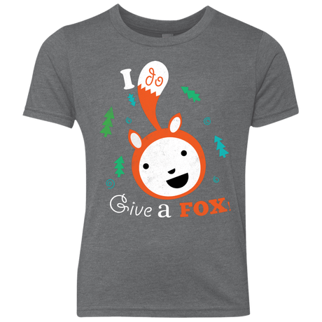 T-Shirts Premium Heather / YXS Giving a Fox Youth Triblend T-Shirt