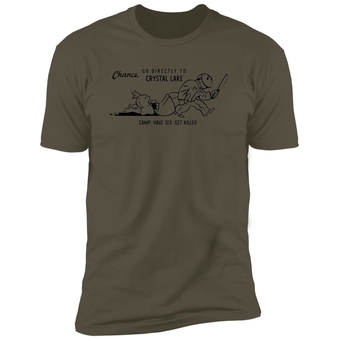 T-Shirts Military Green / S Go To Camp Men's Premium T-Shirt