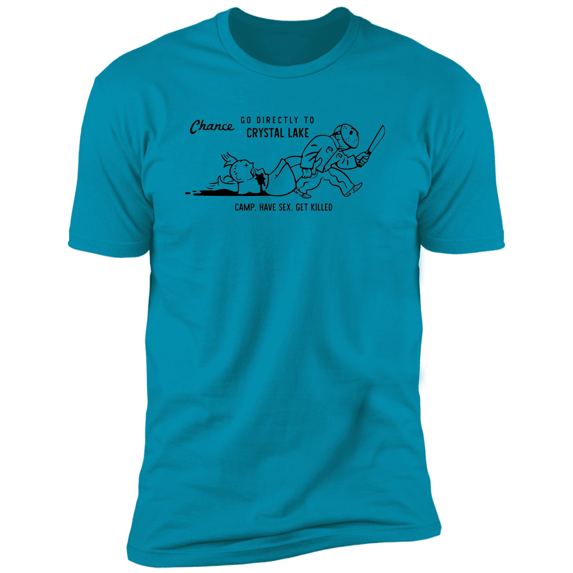 T-Shirts Turquoise / S Go To Camp Men's Premium T-Shirt