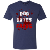 T-Shirts Vintage Navy / Small God hates fangs Men's Triblend T-Shirt