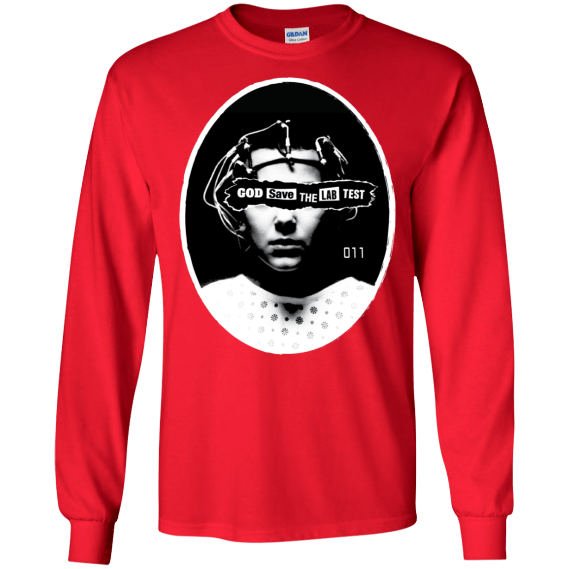 T-Shirts Red / S God Save The Lab Test Men's Long Sleeve T-Shirt