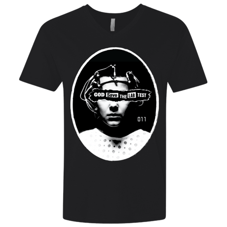T-Shirts Black / X-Small God Save The Lab Test Men's Premium V-Neck