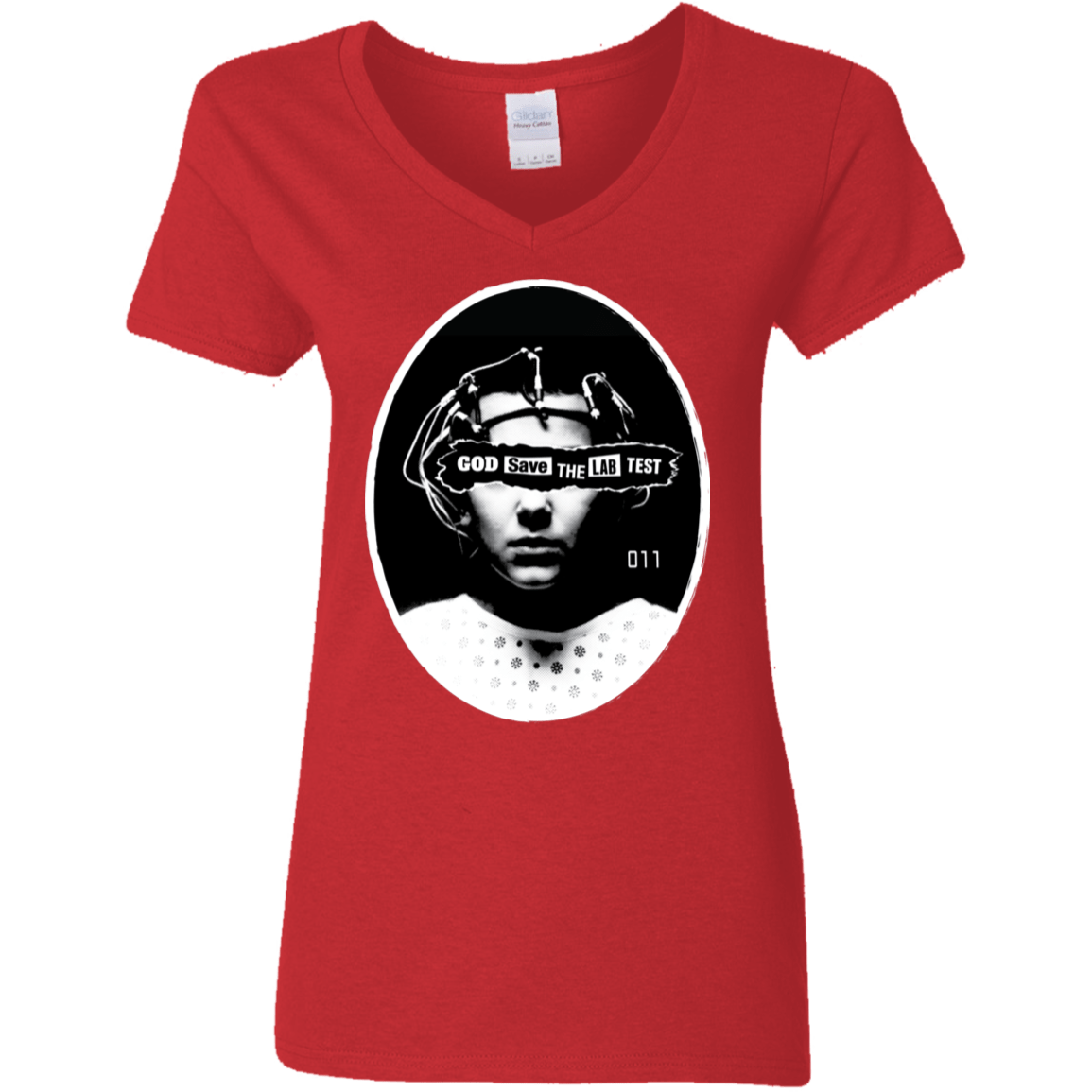 T-Shirts Red / S God Save The Lab Test Women's V-Neck T-Shirt