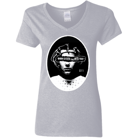 T-Shirts Sport Grey / S God Save The Lab Test Women's V-Neck T-Shirt