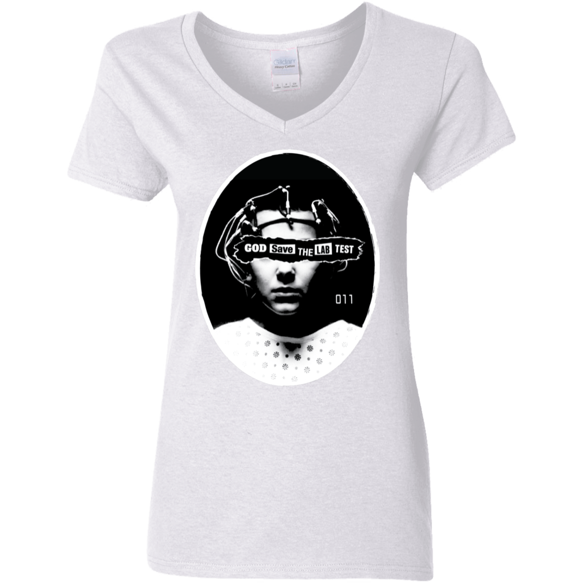 T-Shirts White / S God Save The Lab Test Women's V-Neck T-Shirt