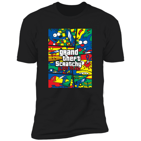 T-Shirts Black / X-Small Grand Theft Scratchy Men's Premium T-Shirt