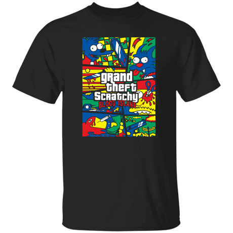 T-Shirts Black / S Grand Theft Scratchy T-Shirt