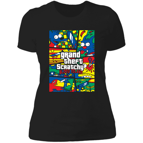 T-Shirts Black / X-Small Grand Theft Scratchy Women's Premium T-Shirt
