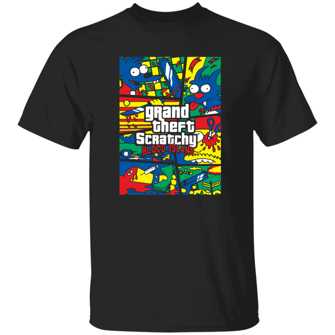 T-Shirts Black / YXS Grand Theft Scratchy Youth T-Shirt