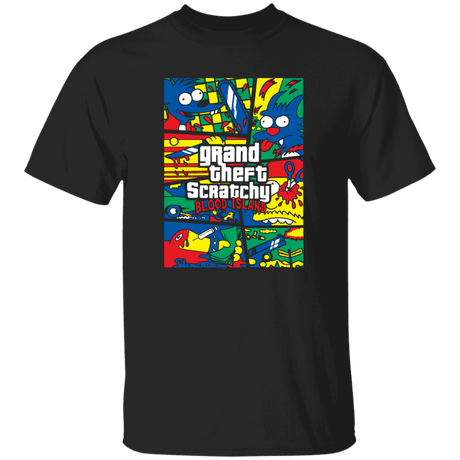 T-Shirts Black / YXS Grand Theft Scratchy Youth T-Shirt