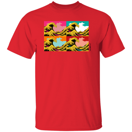 T-Shirts Red / S Great Pop Wave T-Shirt