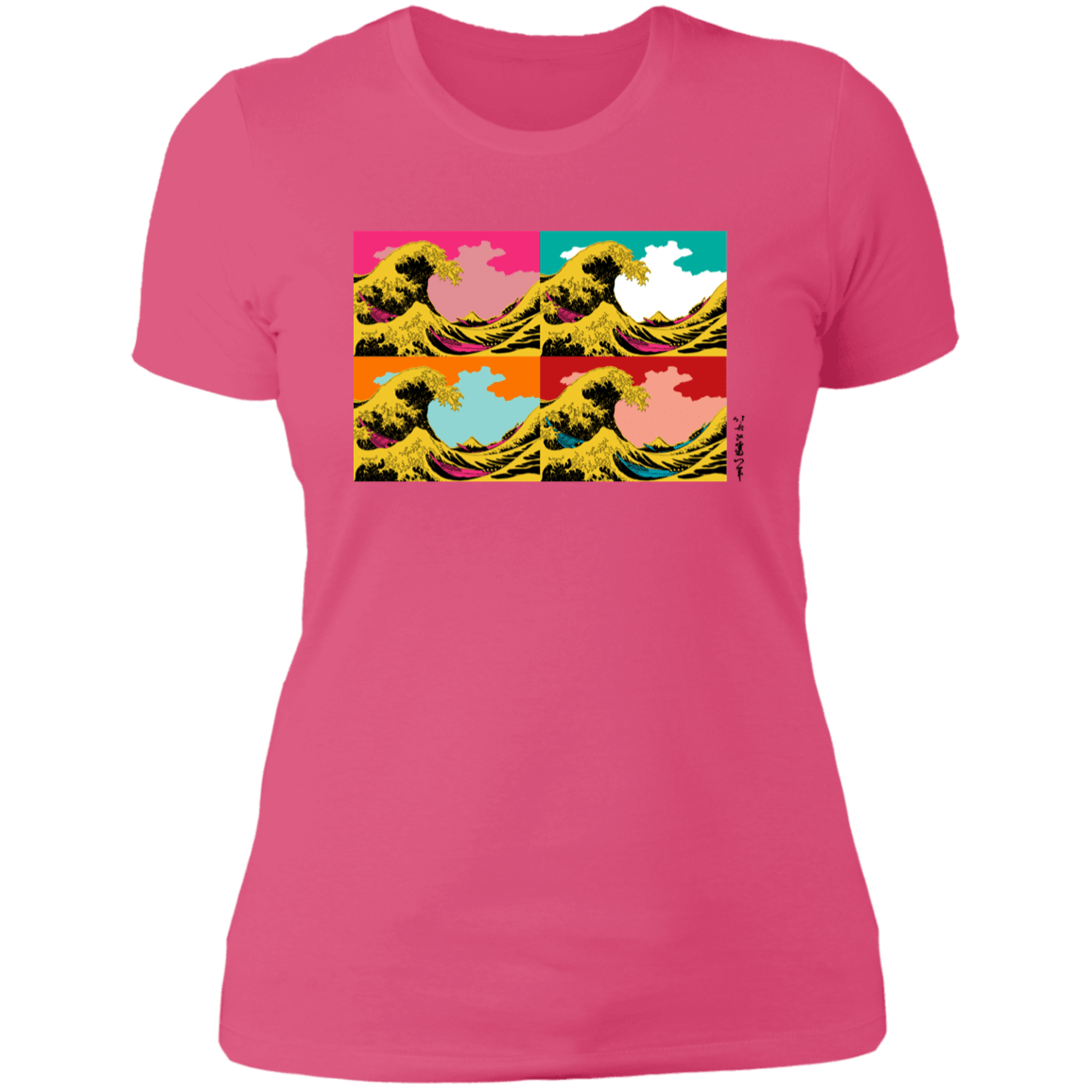 T-Shirts Hot Pink / S Great Pop Wave Women's Premium T-Shirt