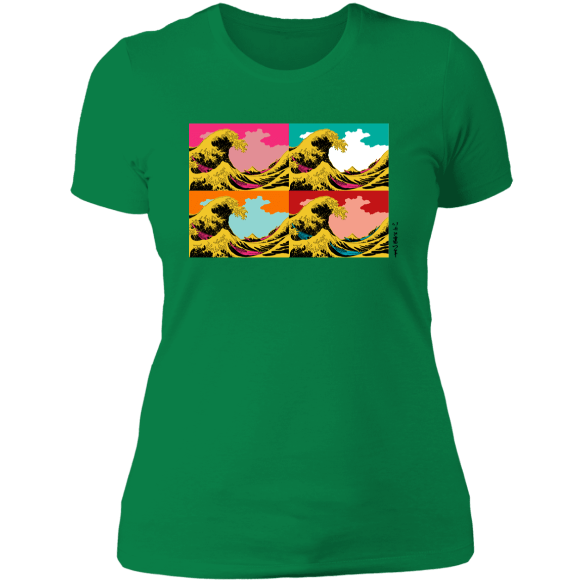 T-Shirts Kelly Green / S Great Pop Wave Women's Premium T-Shirt