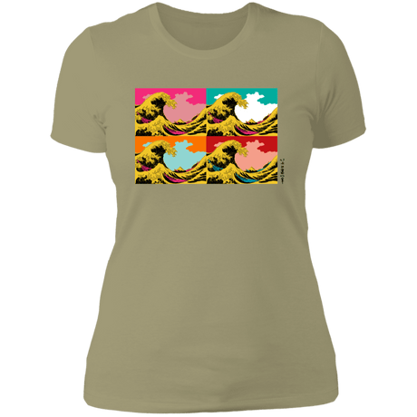 T-Shirts Light Olive / S Great Pop Wave Women's Premium T-Shirt