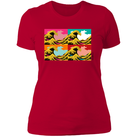 T-Shirts Red / S Great Pop Wave Women's Premium T-Shirt