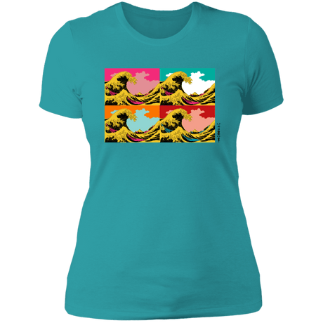 T-Shirts Tahiti Blue / S Great Pop Wave Women's Premium T-Shirt