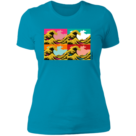 T-Shirts Turquoise / S Great Pop Wave Women's Premium T-Shirt