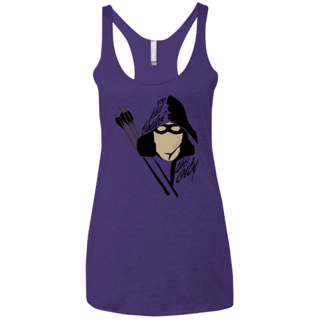 T-Shirts Purple / X-Small Green Archer Women's Triblend Racerback Tank