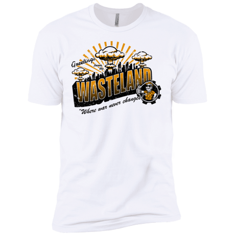 T-Shirts White / X-Small Greetings from the Wasteland! Men's Premium T-Shirt