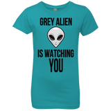 T-Shirts Tahiti Blue / YXS Grey Alien Girls Premium T-Shirt