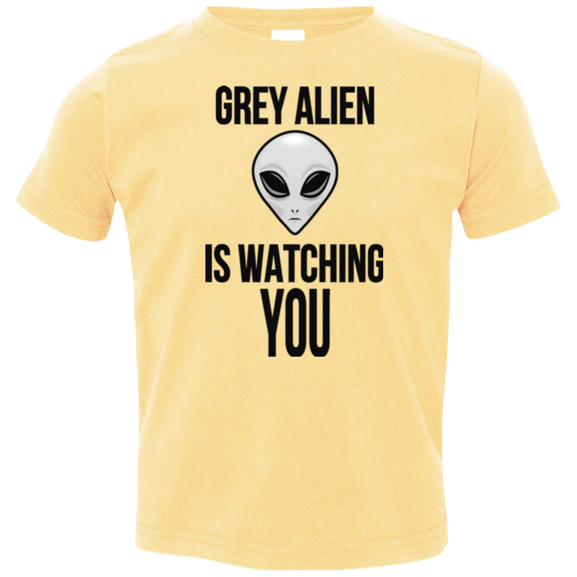 T-Shirts Butter / 2T Grey Alien Toddler Premium T-Shirt
