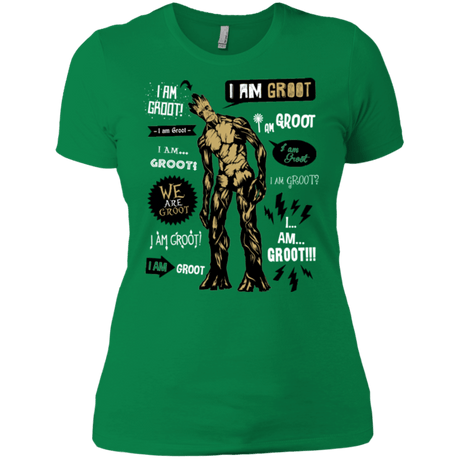 T-Shirts Kelly Green / X-Small Groot Famous Quotes Women's Premium T-Shirt